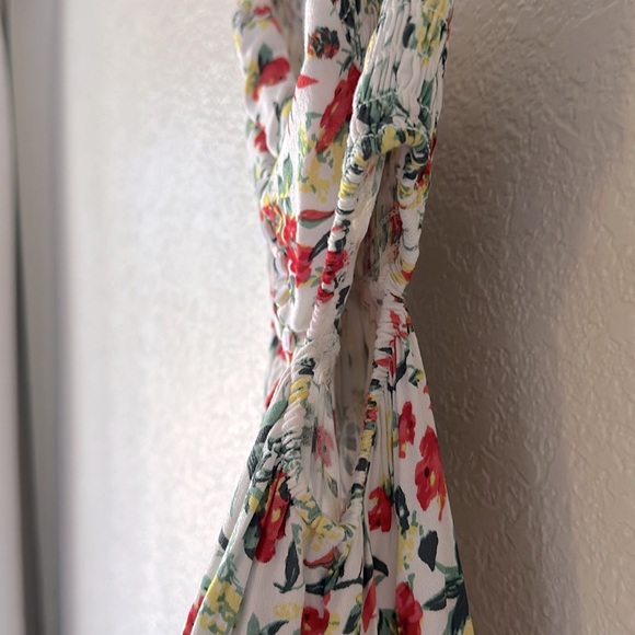 Lulus Easy on the Eyes Cream Floral Print Off-the-Shoulder Maxi Dress - Picture 7 of 12
